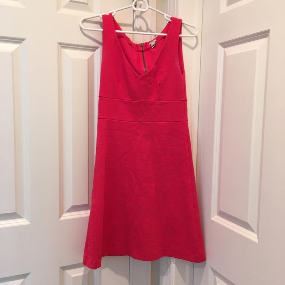 J. Crew Red Stretchy Work Cotton Spandex Dress 00
